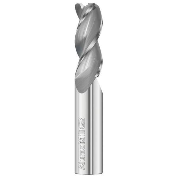 Fullerton Tool 3-Flute - 37.5 Degree Helix - 3833 AlumaMill G3 HP End Mills, RH Spiral, Corner Radius, Standard, 27277 - main